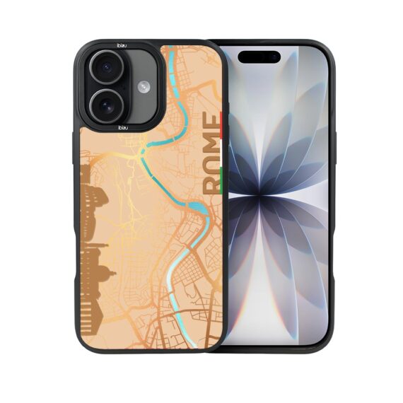 Etui do iPhone 17 IBIZU DropGuard Matt z MagSafe, Mapy Świata, Rome (8)