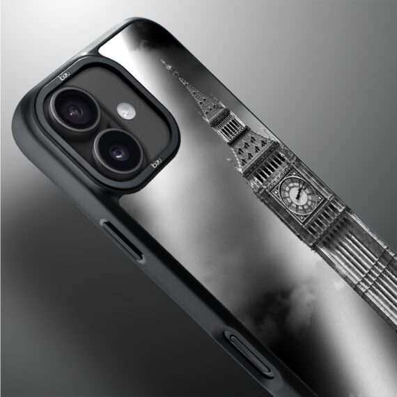 Etui do iPhone 17 IBIZU DropGuard Matt z MagSafe, Noir City, Big Ben (2)