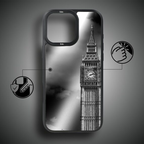 Etui do iPhone 17 IBIZU DropGuard Matt z MagSafe, Noir City, Big Ben (4)
