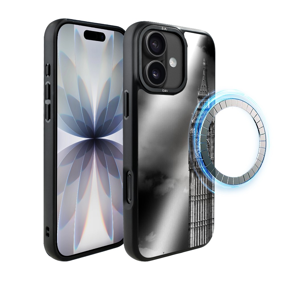 Etui do iPhone 17 IBIZU DropGuard Matt z MagSafe, Noir City, Big Ben