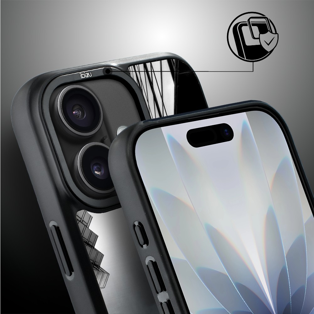 Etui do iPhone 17 IBIZU DropGuard Matt z MagSafe, Noir City, Drapacze Chmur (1)