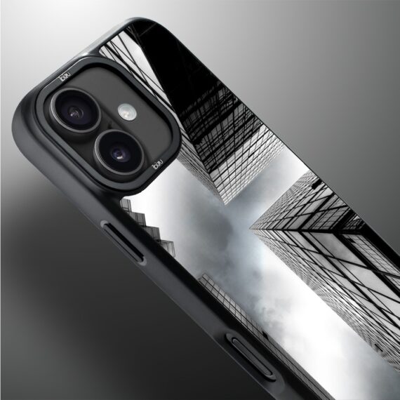 Etui do iPhone 17 IBIZU DropGuard Matt z MagSafe, Noir City, Drapacze Chmur (2)