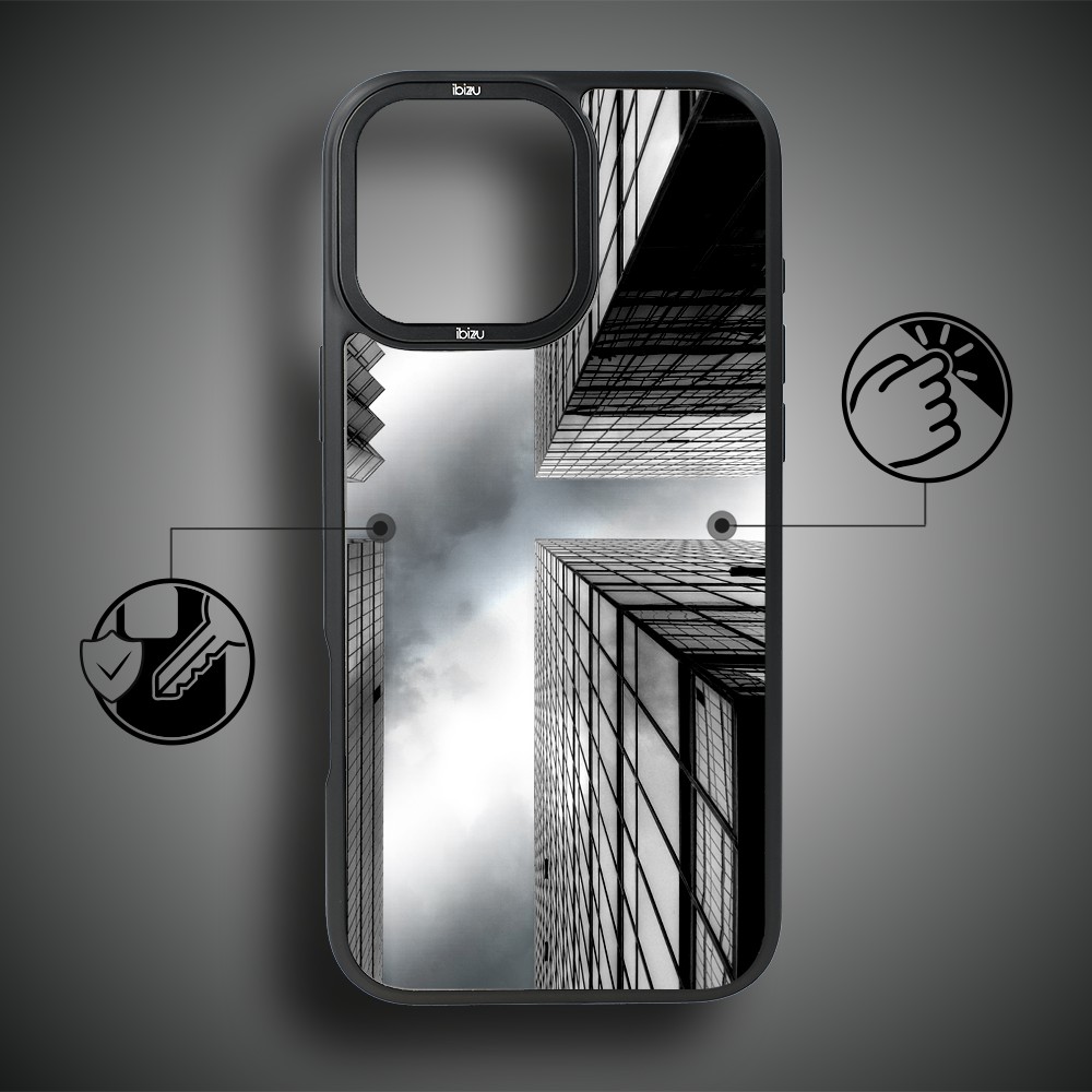 Etui do iPhone 17 IBIZU DropGuard Matt z MagSafe, Noir City, Drapacze Chmur (4)