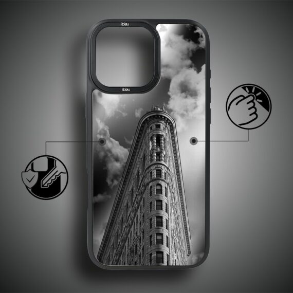 Etui do iPhone 17 IBIZU DropGuard Matt z MagSafe, Noir City, Flatiron (4)