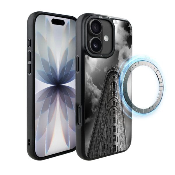 Etui do iPhone 17 IBIZU DropGuard Matt z MagSafe, Noir City, Flatiron