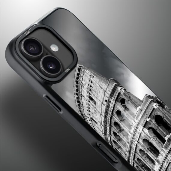 Etui do iPhone 17 IBIZU DropGuard Matt z MagSafe, Noir City, Koloseum (2)