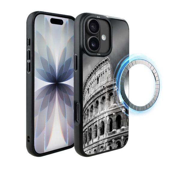 Etui do iPhone 17 IBIZU DropGuard Matt z MagSafe, Noir City, Koloseum (5)