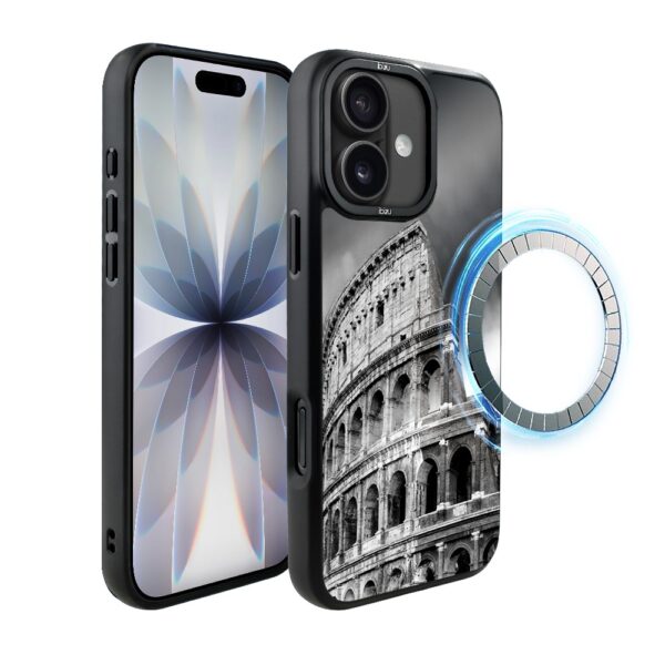 Etui do iPhone 17 IBIZU DropGuard Matt z MagSafe, Noir City, Koloseum