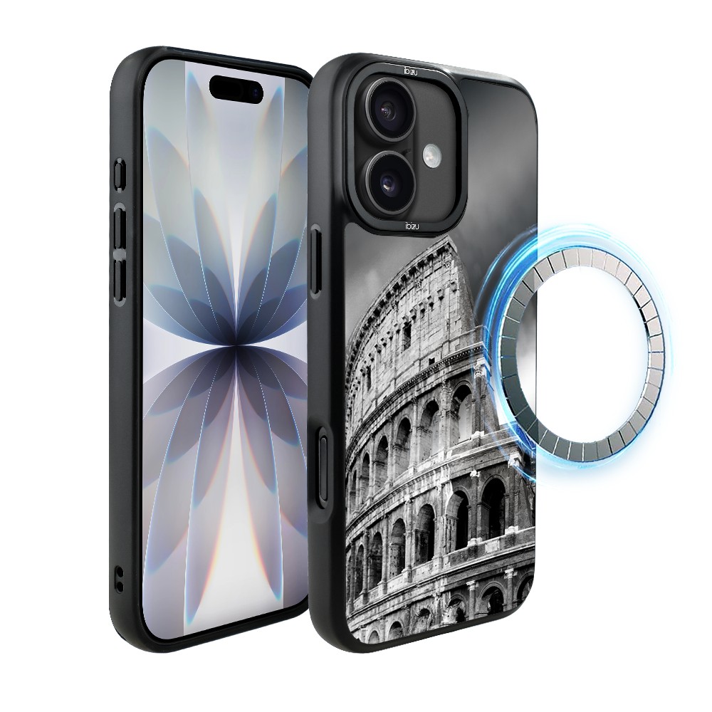 Etui do iPhone 17 IBIZU DropGuard Matt z MagSafe, Noir City, Koloseum