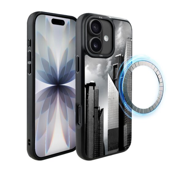 Etui do iPhone 17 IBIZU DropGuard Matt z MagSafe, Noir City, Manhattan (5)