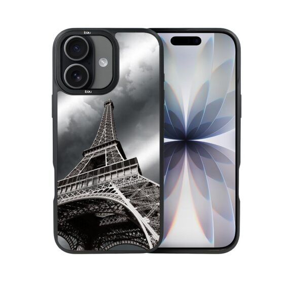 Etui do iPhone 17 IBIZU DropGuard Matt z MagSafe, Noir City, Wieża Eiffla (5)