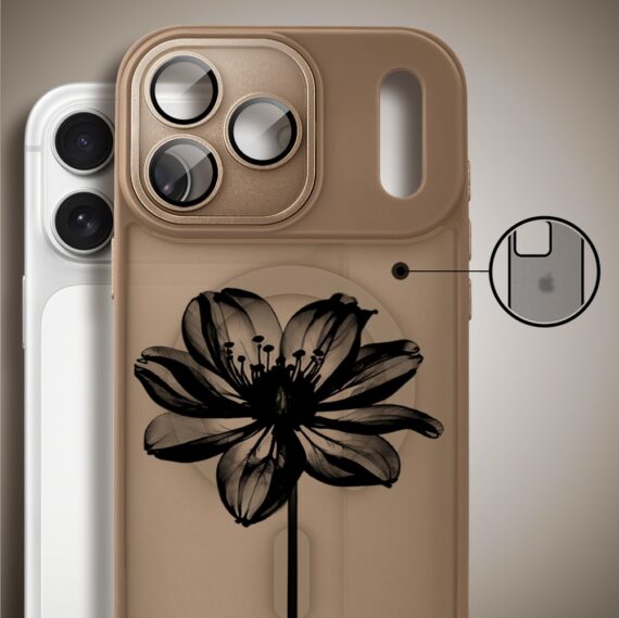 Etui do iPhone 17 Pro Color Flush z MagSafe, z osłoną aparatu, czarny kwiat, pustynny brąz1 Etui do iPhone 17 Pro Color Flush z MagSafe, z osłoną aparatu, czarny kwiat, pustynny brąz1