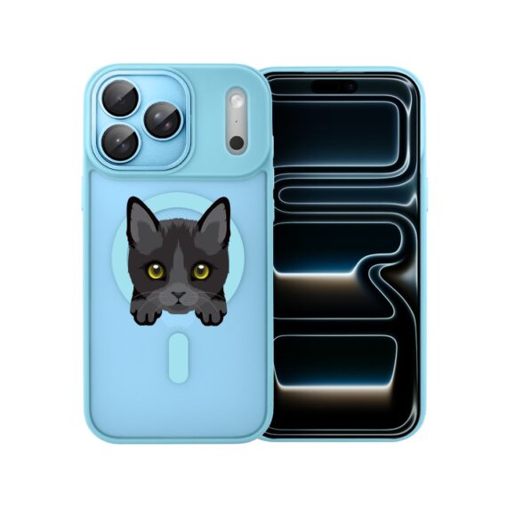 Etui do iPhone 17 Pro Color Flush z MagSafe, z osłoną aparatu, kot bombajski, błękitne7 Etui do iPhone 17 Pro Color Flush z MagSafe, z osłoną aparatu, kot bombajski, błękitne7