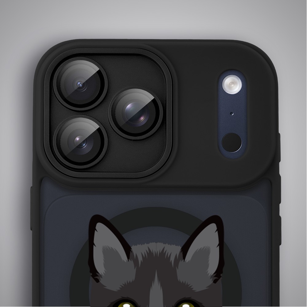 Etui do iPhone 17 Pro Color Flush z MagSafe, z osłoną aparatu, kot bombajski, czarne8