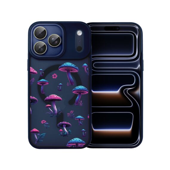 Etui do iPhone 17 Pro Color Flush z MagSafe, z osłoną aparatu, magiczne grzybki, granatowe7 Etui do iPhone 17 Pro Color Flush z MagSafe, z osłoną aparatu, magiczne grzybki, granatowe7