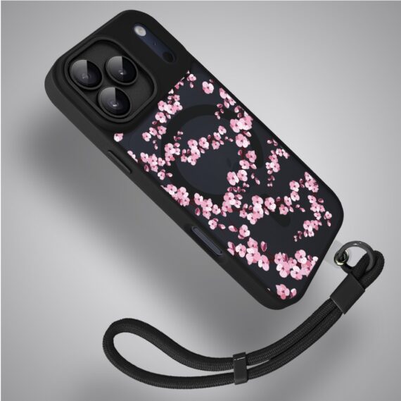 Etui do iPhone 17 Pro Color Flush z MagSafe, z osłoną aparatu, sakura kwiat wiśni, czarne4 Etui do iPhone 17 Pro Color Flush z MagSafe, z osłoną aparatu, sakura kwiat wiśni, czarne4