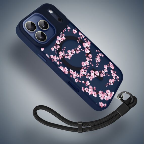 Etui do iPhone 17 Pro Color Flush z MagSafe, z osłoną aparatu, sakura kwiat wiśni, granatowe4 Etui do iPhone 17 Pro Color Flush z MagSafe, z osłoną aparatu, sakura kwiat wiśni, granatowe4
