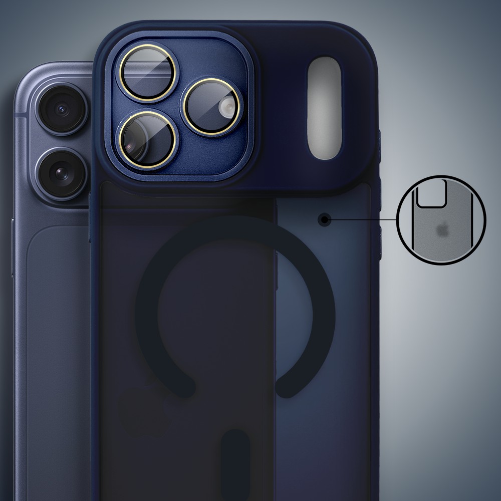 Etui do iPhone 17 Pro Max Color Flush z MagSafe, z osłoną aparatu, granatowe Artboard 2