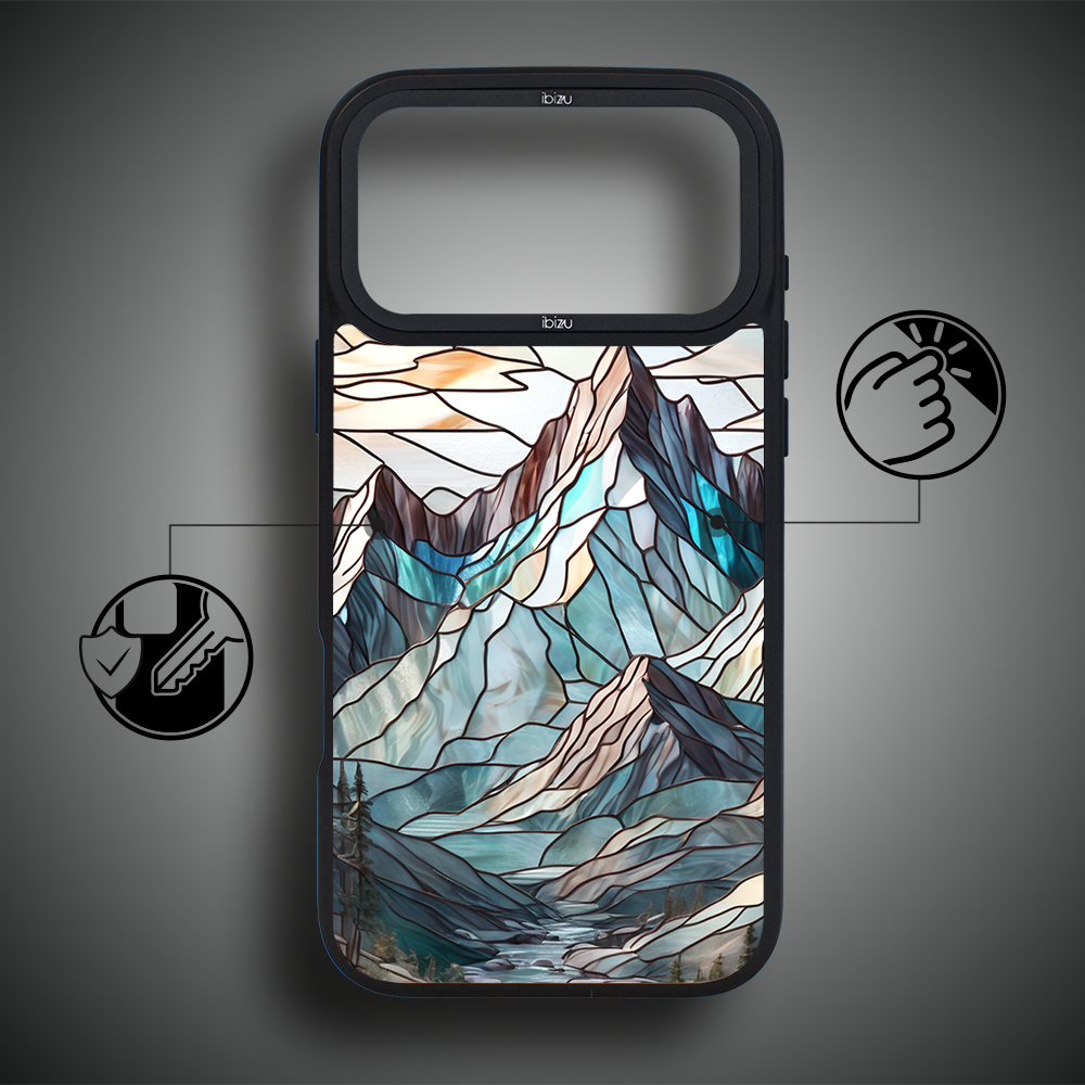 Etui do iPhone 17 Pro Max IBIZU DropGuard Matt z MagSafe, Barwy Szkła, Górski potok ip 17 pro-05