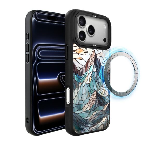 Etui do iPhone 17 Pro Max IBIZU DropGuard Matt z MagSafe, Barwy Szkła, Górski potok ip 17 pro-1