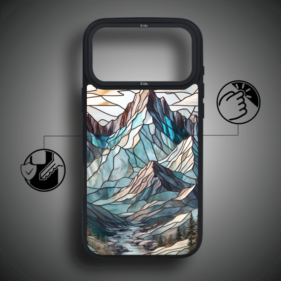 Etui do iPhone 17 Pro Max IBIZU DropGuard Matt z MagSafe, Barwy Szkła, Górski potok ip 17 pro-2