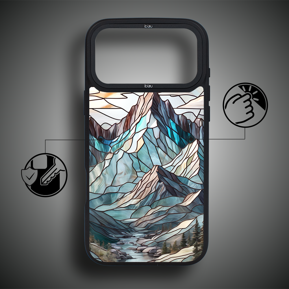 Etui do iPhone 17 Pro Max IBIZU DropGuard Matt z MagSafe, Barwy Szkła, Górski potok ip 17 pro-2