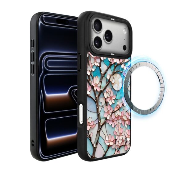Etui do iPhone 17 Pro Max IBIZU DropGuard Matt z MagSafe, Barwy Szkła, Księżycowa Wiśnia ip 17 pro-1