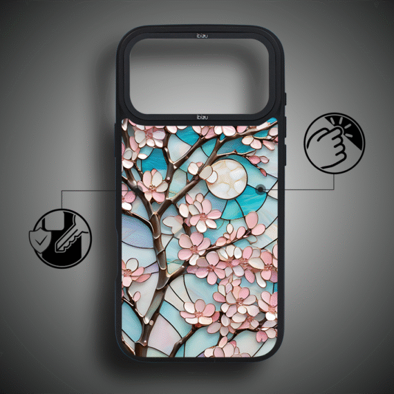 Etui do iPhone 17 Pro Max IBIZU DropGuard Matt z MagSafe, Barwy Szkła, Księżycowa Wiśnia ip 17 pro-2