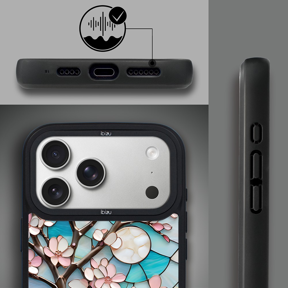 Etui do iPhone 17 Pro Max IBIZU DropGuard Matt z MagSafe, Barwy Szkła, Księżycowa Wiśnia ip 17 pro-6