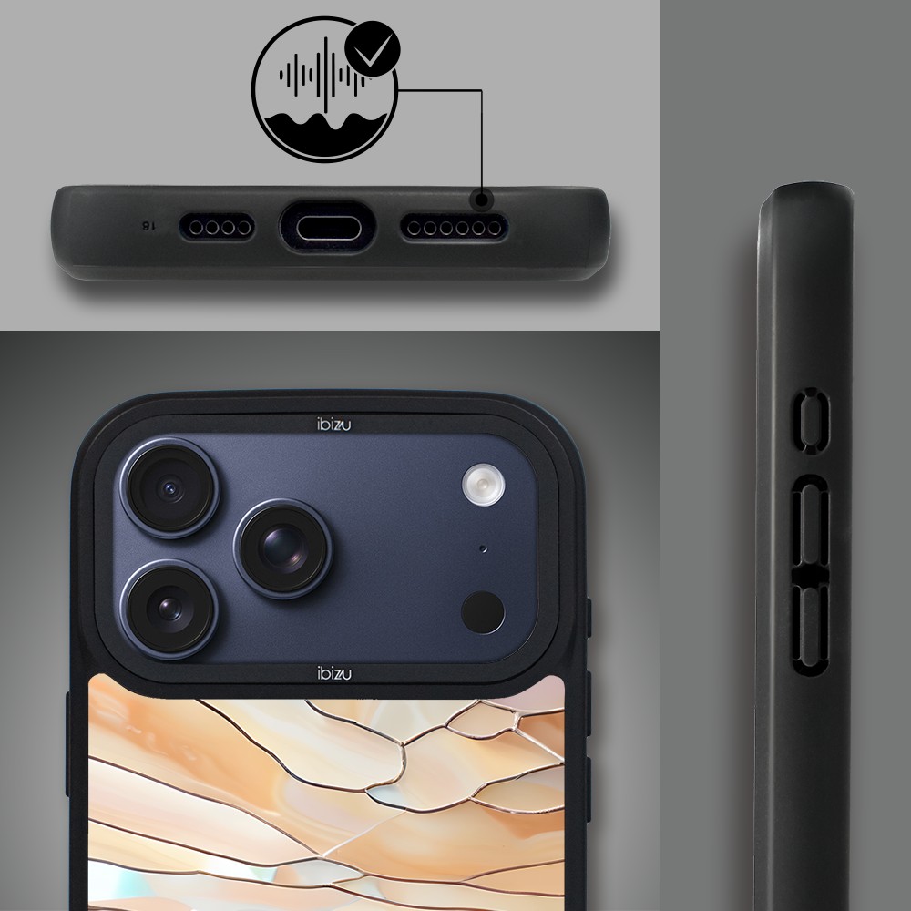 Etui do iPhone 17 Pro Max IBIZU DropGuard Matt z MagSafe, Barwy Szkła, Pustynny spokój ip 17 pro-01