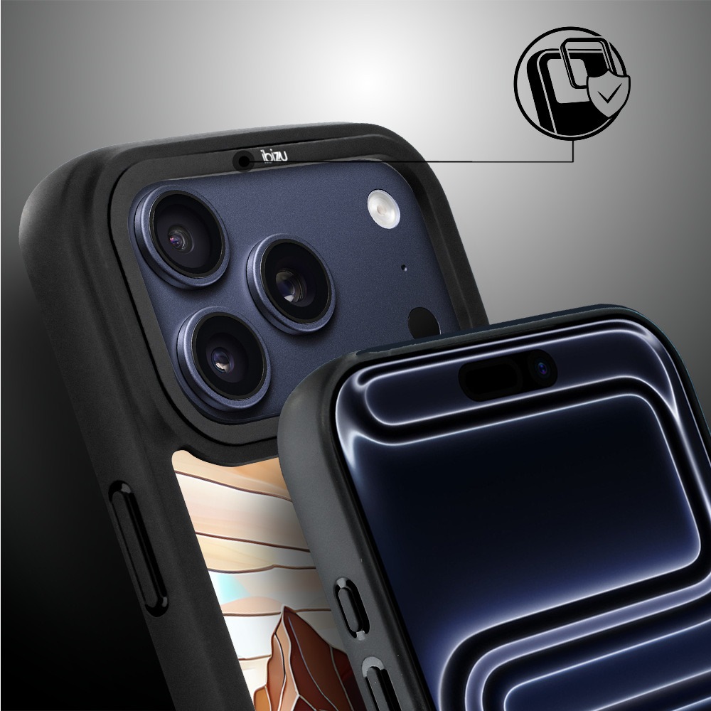 Etui do iPhone 17 Pro Max IBIZU DropGuard Matt z MagSafe, Barwy Szkła, Pustynny spokój ip 17 pro-02