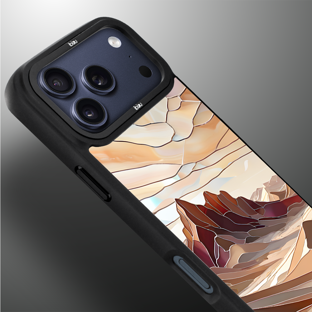 Etui do iPhone 17 Pro Max IBIZU DropGuard Matt z MagSafe, Barwy Szkła, Pustynny spokój ip 17 pro-03