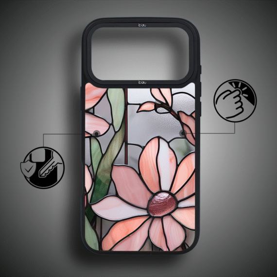 Etui do iPhone 17 Pro Max IBIZU DropGuard Matt z MagSafe, Barwy Szkła, Różowa Magnolia ip 17 pro-05