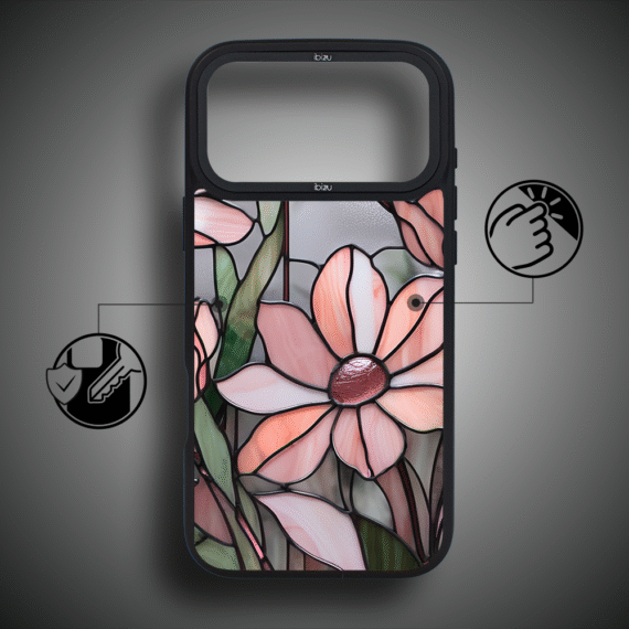 Etui do iPhone 17 Pro Max IBIZU DropGuard Matt z MagSafe, Barwy Szkła, Różowa Magnolia ip 17 pro-2