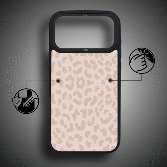 Etui do iPhone 17 Pro Max IBIZU DropGuard Matt z MagSafe, Boho, Delikatna panterka ip 17 pro-2