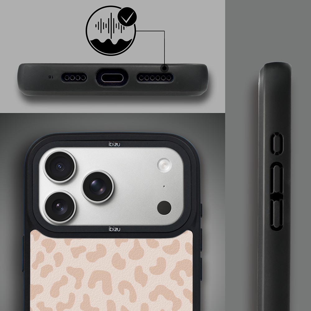 Etui do iPhone 17 Pro Max IBIZU DropGuard Matt z MagSafe, Boho, Delikatna panterka ip 17 pro-6