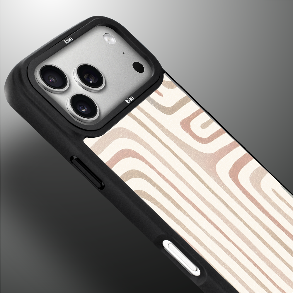 Etui do iPhone 17 Pro Max IBIZU DropGuard Matt z MagSafe, Boho, Geometryczne linie ip 17 pro-4