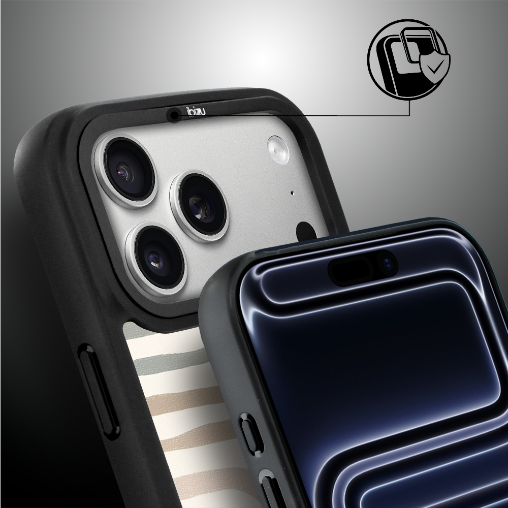 Etui do iPhone 17 Pro Max IBIZU DropGuard Matt z MagSafe, Boho, Geometryczne linie ip 17 pro-5