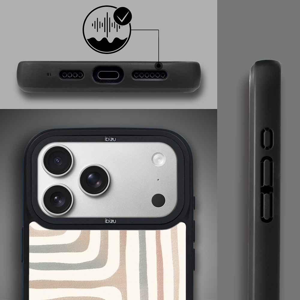 Etui do iPhone 17 Pro Max IBIZU DropGuard Matt z MagSafe, Boho, Geometryczne linie ip 17 pro-6