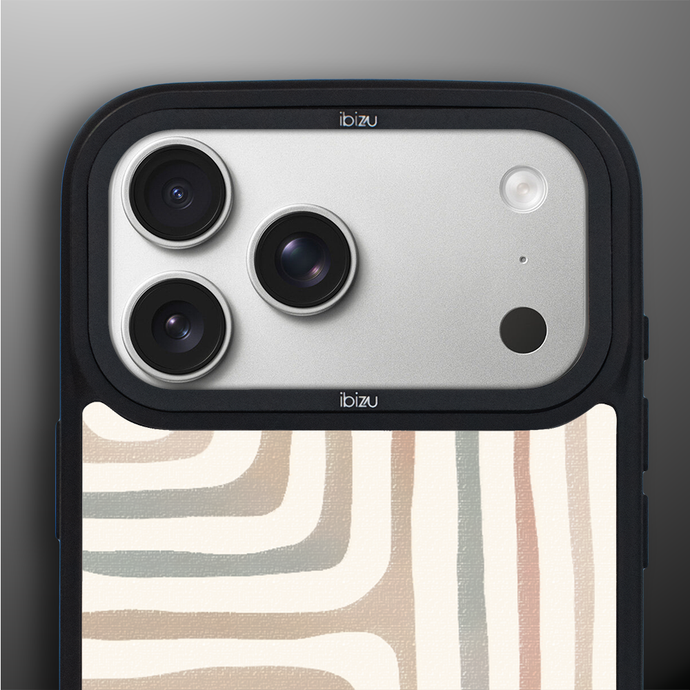 Etui do iPhone 17 Pro Max IBIZU DropGuard Matt z MagSafe, Boho, Geometryczne linie ip 17 pro-7