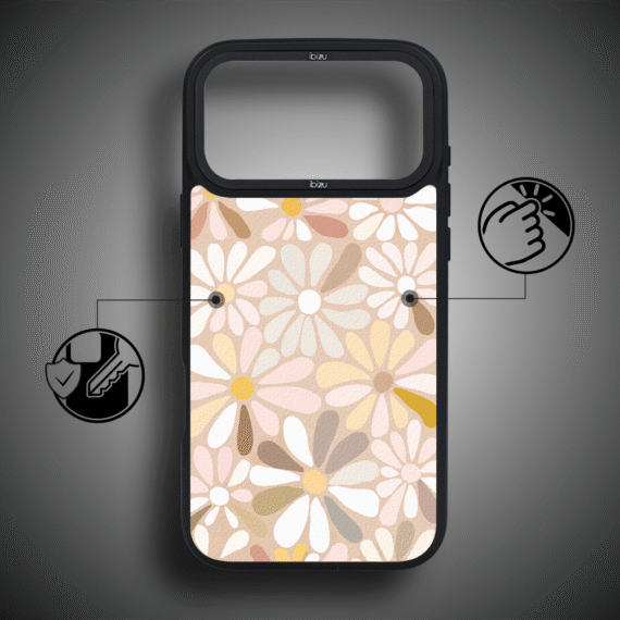 Etui do iPhone 17 Pro Max IBIZU DropGuard Matt z MagSafe, Boho, Kwiatowa łąka ip 17 pro-2