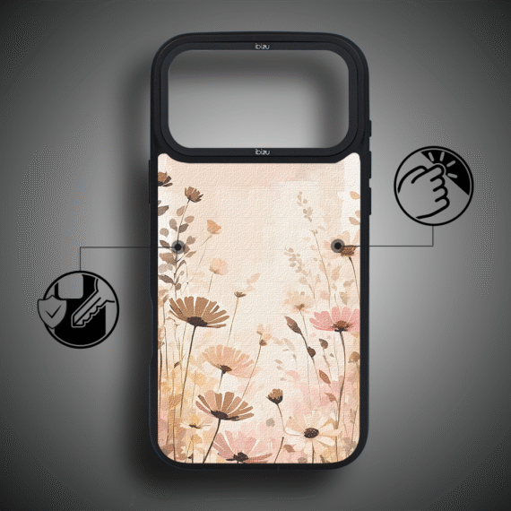 Etui do iPhone 17 Pro Max IBIZU DropGuard Matt z MagSafe, Boho, Kwiaty Vintageip 17 pro-2