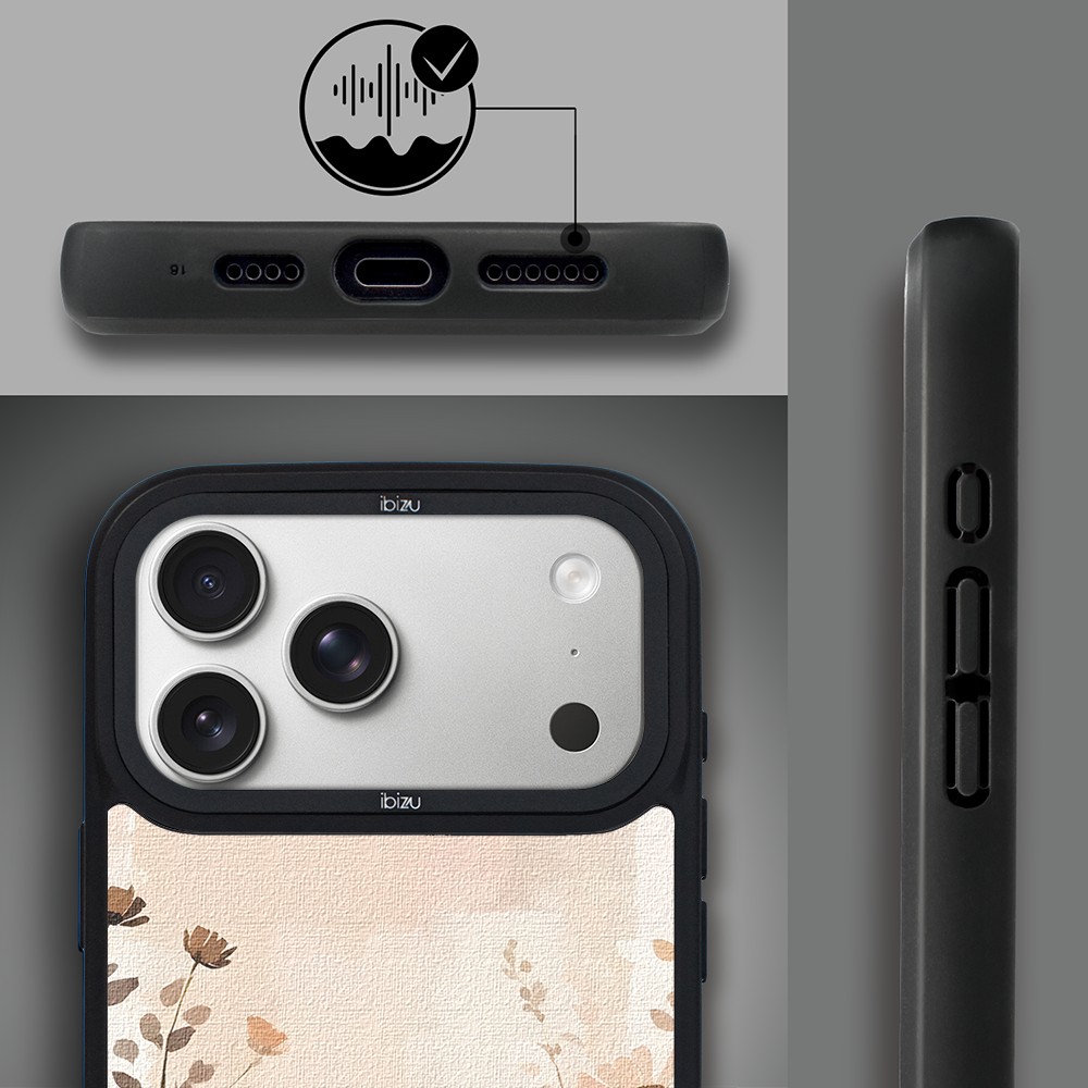 Etui do iPhone 17 Pro Max IBIZU DropGuard Matt z MagSafe, Boho, Kwiaty Vintageip 17 pro-6