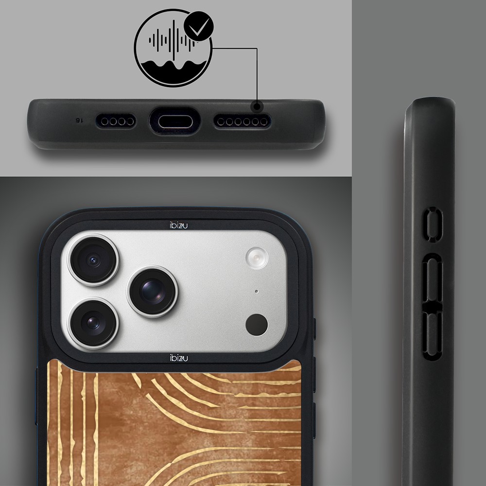 Etui do iPhone 17 Pro Max IBIZU DropGuard Matt z MagSafe, Boho, Piaskowy labirynt ip 17 pro-6