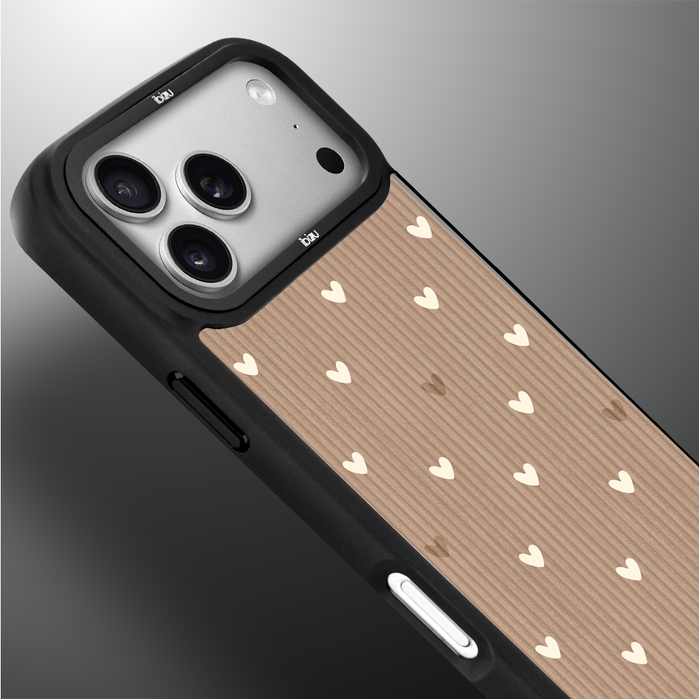 Etui do iPhone 17 Pro Max IBIZU DropGuard Matt z MagSafe, Boho, Pudrowe serca ip 17 pro-4