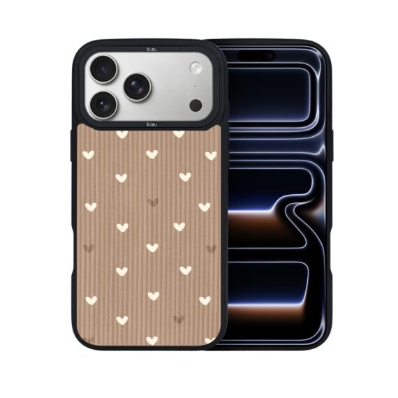 Etui do iPhone 17 Pro Max IBIZU DropGuard Matt z MagSafe, Boho, Pudrowe serca ip 17 pro