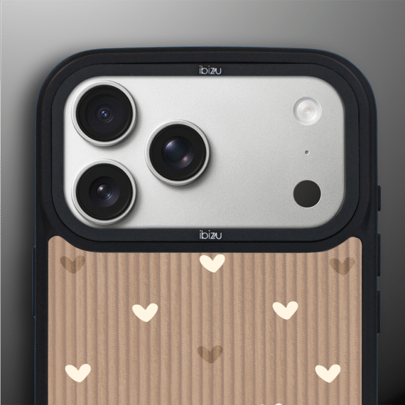 Etui do iPhone 17 Pro Max IBIZU DropGuard Matt z MagSafe, Boho, Pudrowe serca ip 17 pro-7