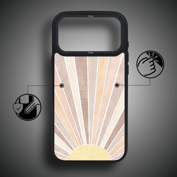 Etui do iPhone 17 Pro Max IBIZU DropGuard Matt z MagSafe, Boho, Wschód słońca ip 17 pro-2
