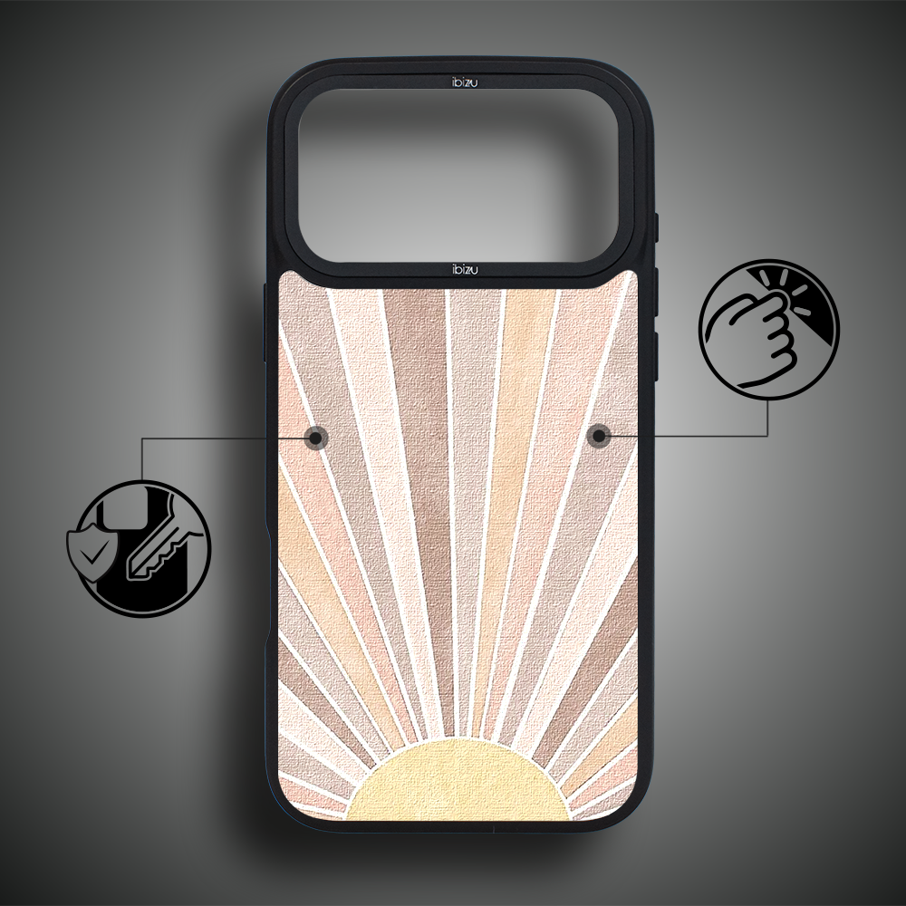 Etui do iPhone 17 Pro Max IBIZU DropGuard Matt z MagSafe, Boho, Wschód słońca ip 17 pro-2