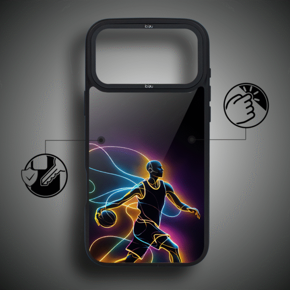 Etui do iPhone 17 Pro Max IBIZU DropGuard Matt z MagSafe, #ElectroMove, Duch Koszykówki ip 17 pro-5